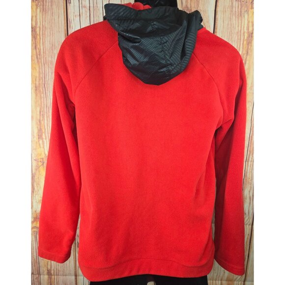 Nike Red Fleece Hoodie Medium - Picture 2 of 8